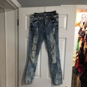 Acid wash jeans